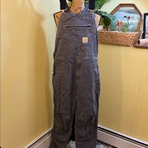 Carhartt Charcoal RIGBY BIB OVERALL 38x30